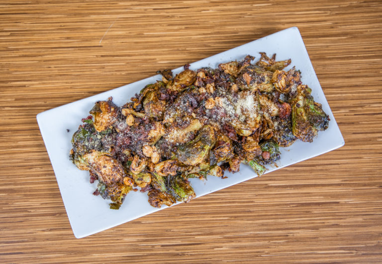 Hot Honey Crispy Brussels Sprouts